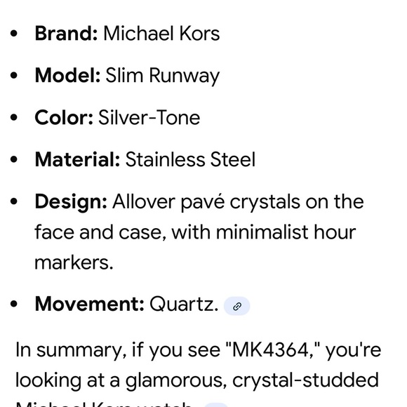 Like NEW! Michael Kors gold-tone “Slim Runway” Pave’ series! Originally $495!!! - Picture 5 of 10